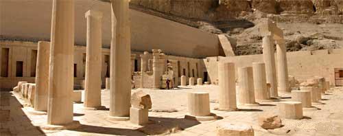 Pillars Outside El-Deir El-Bahri