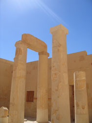 Pillars Outside El-Deir El-Bahri