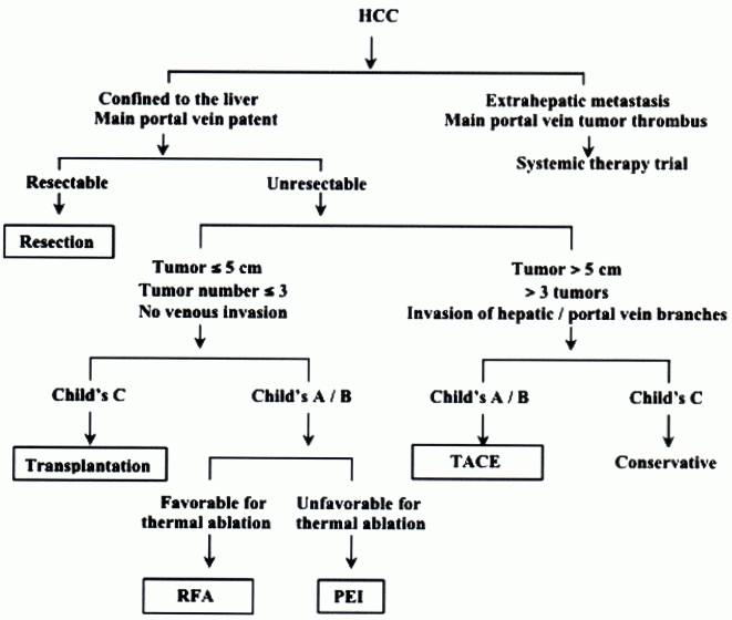 Treatment Flowchart For HCC -Hepatitis B and C Patients